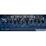 Signed England cricket team ICC World Twenty20 Champions 'On Top of the World' limited edition print