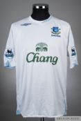 Mikel Arteta white and blue No.6 Everton short-sleeved jersey, 2006-07