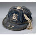 Laurie Scott blue England v. Wales International cap, 1947-48