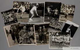 Tennis: collection of 11 original 1930’s and 1940’s tennis photographs,