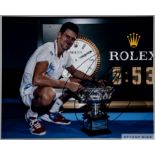 Novak Djokovic 21 Grand Slam tennis titles 2008-22 original colour 10 by 8in. photograph,