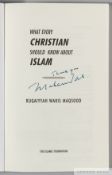 Muhammad Ali signed softback edition of 'What every Christian should know about Islam',