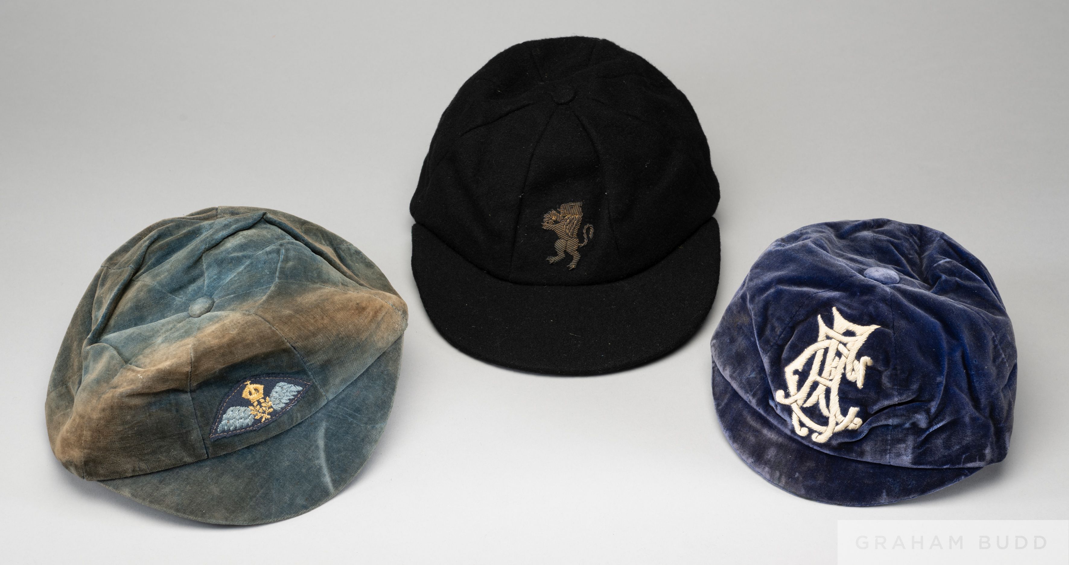 Trio of sporting caps