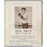 Joe Beckett v. Dick Smith Championship of Great Britain boxing programme, 1920
