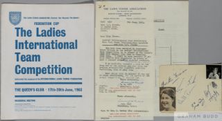 Rare Inaugural Federation Cup programme, 1963