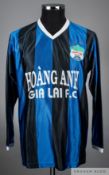 Blue and black Hoang-Anh Gia Lai jersey, No.9