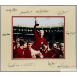 England World Cup-Winners 1966 autographed print