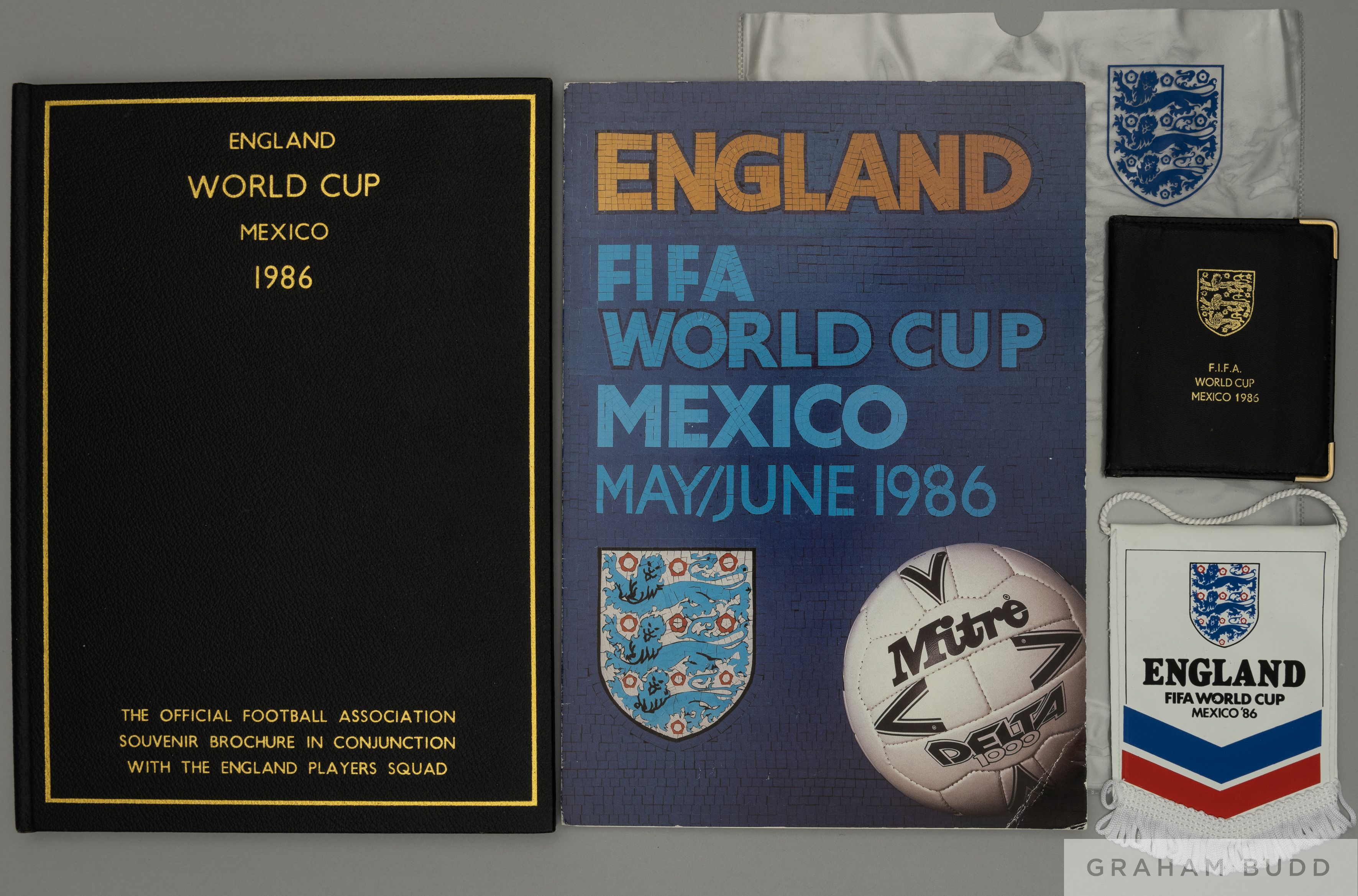 FIFA World Cup Mexico 1986 England team memorabilia,