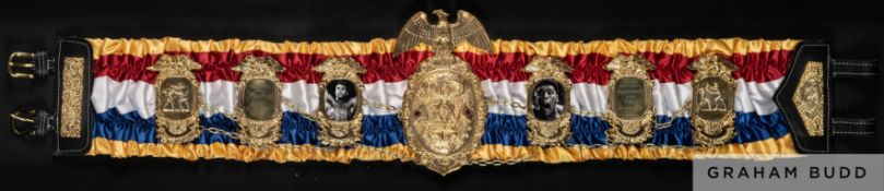 A unique replica of Muhammad Ali's first championship boxing belt