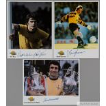 Arsenal Greats: Pat Rice, Frank McLintock & David Seaman three Autograph Editions signed photographs