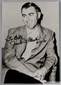 Jack Fleck 1955 U.S Open Golf Champion original autographed b&w photograph,