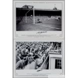 Nat Lofthouse pair of autographed Limited edition large display photographs,