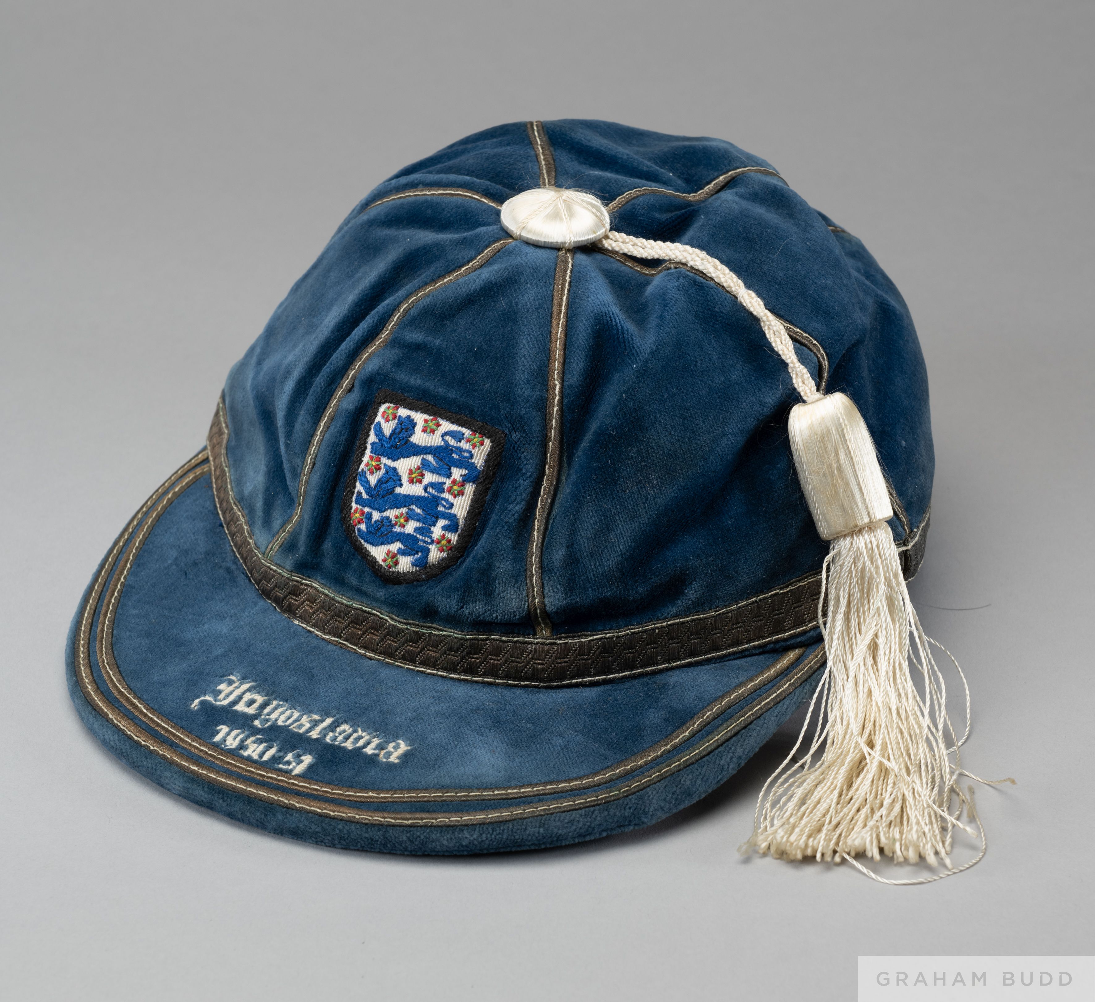 Willie Watson blue England v Yugoslavia International cap, 1950-51