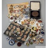 A nice collection of domestic, European and International lapel badges