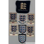 Four England International shirt badges 1950s