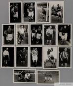 Arsenal FC players photographic portrait postcards 1946-1949,