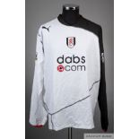 Sean Davis black and white No.23 Fulham long-sleeved jersey, 2003-04