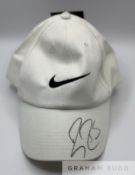 Roger Federer (Switzerland) signed white Nike official tennis cap,