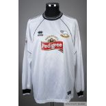 Fabrizio Ravanelli white No.21 Derby County long-sleeved jersey, 2001-03