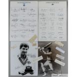 A collection of cricket autographs