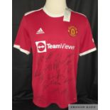 Manchester United 2021-22 season signed jersey,