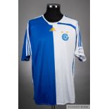 Daniel Pavlovic blue and white No.14 Grasshoppers short-sleeved jersey