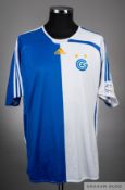 Daniel Pavlovic blue and white No.14 Grasshoppers short-sleeved jersey