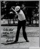 Ken Venturi 1964 U.S Open Golf Champion original autographed b&w photograph,