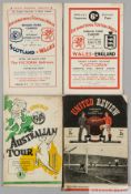 A collection of English, Welsh domestic and International match programmes from late 1940s