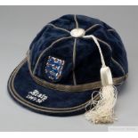 Willie Watson blue England v. Italy International cap, 1949-50