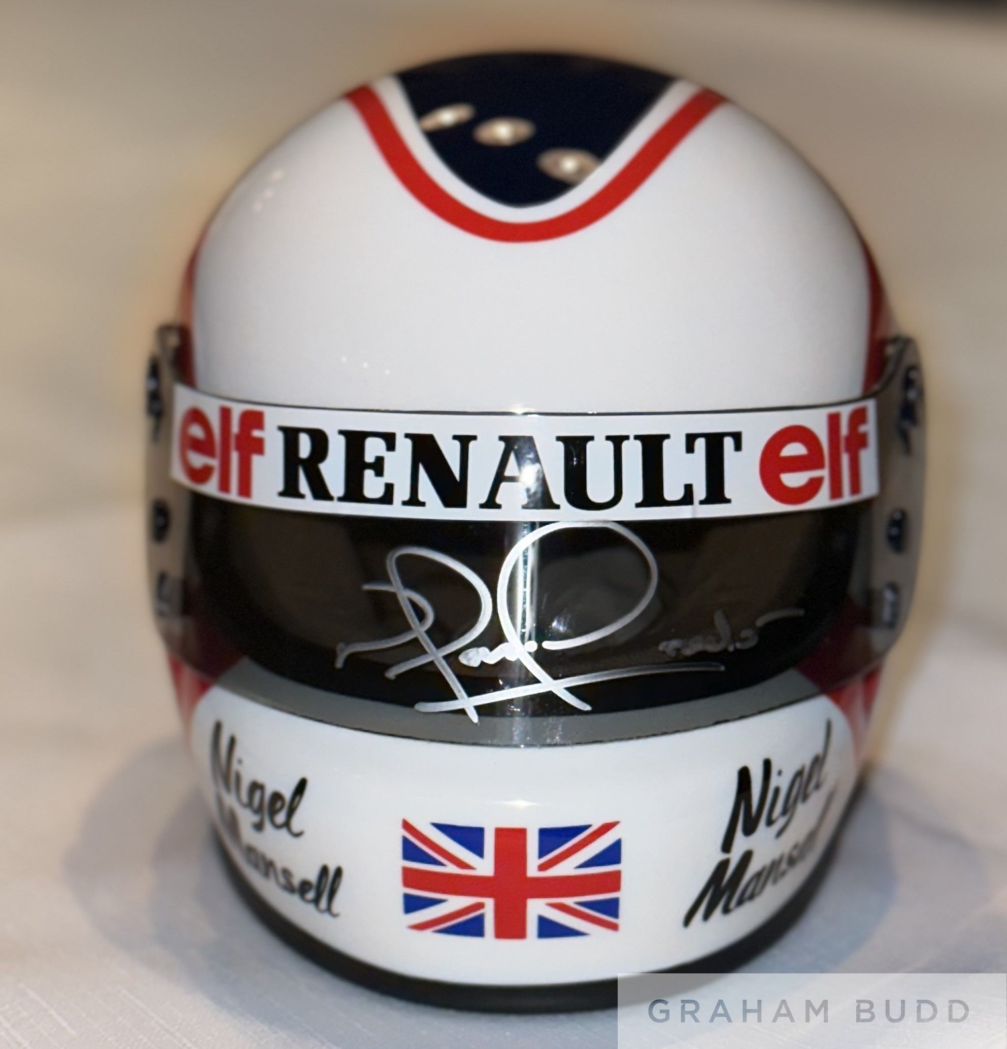 Nigel Mansell (UK) signed 1983 helmet (1:2 scale) - Image 2 of 4