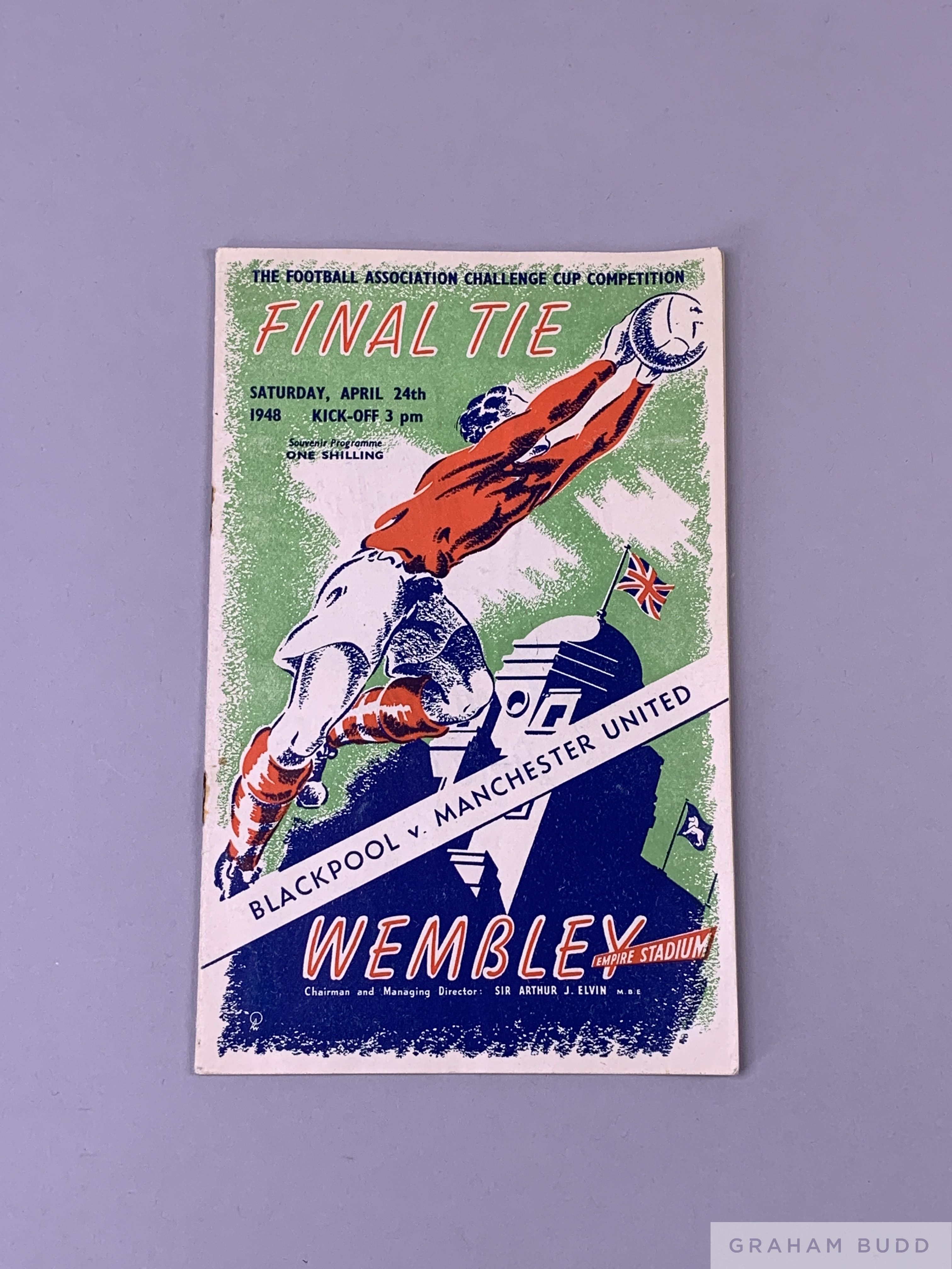 FA Cup Final programme Blackpool v. Manchester United