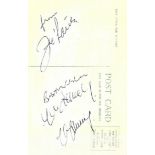 Joe Louis, one of the greatest boxers of all time autographed b/w boxing postcard