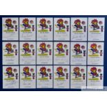 England 1966 World Cup winners set of 18 World Cup Willie signed cards,