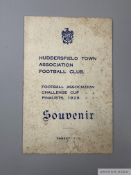 Tommy Wilson Huddersfield Town special issue 1928 F.A.Cup souvenir programme