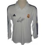 Ronaldo De Lima R9 signed Real Madrid 2001-02 European home replica shirt,