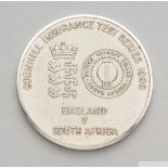 David Lloyd white-metal 1998 Cornhill Insurance Test Series medal