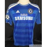 Chelsea 2012 Champions League winners embroidered, signed shirt by captain John Terry, Frank Lampard