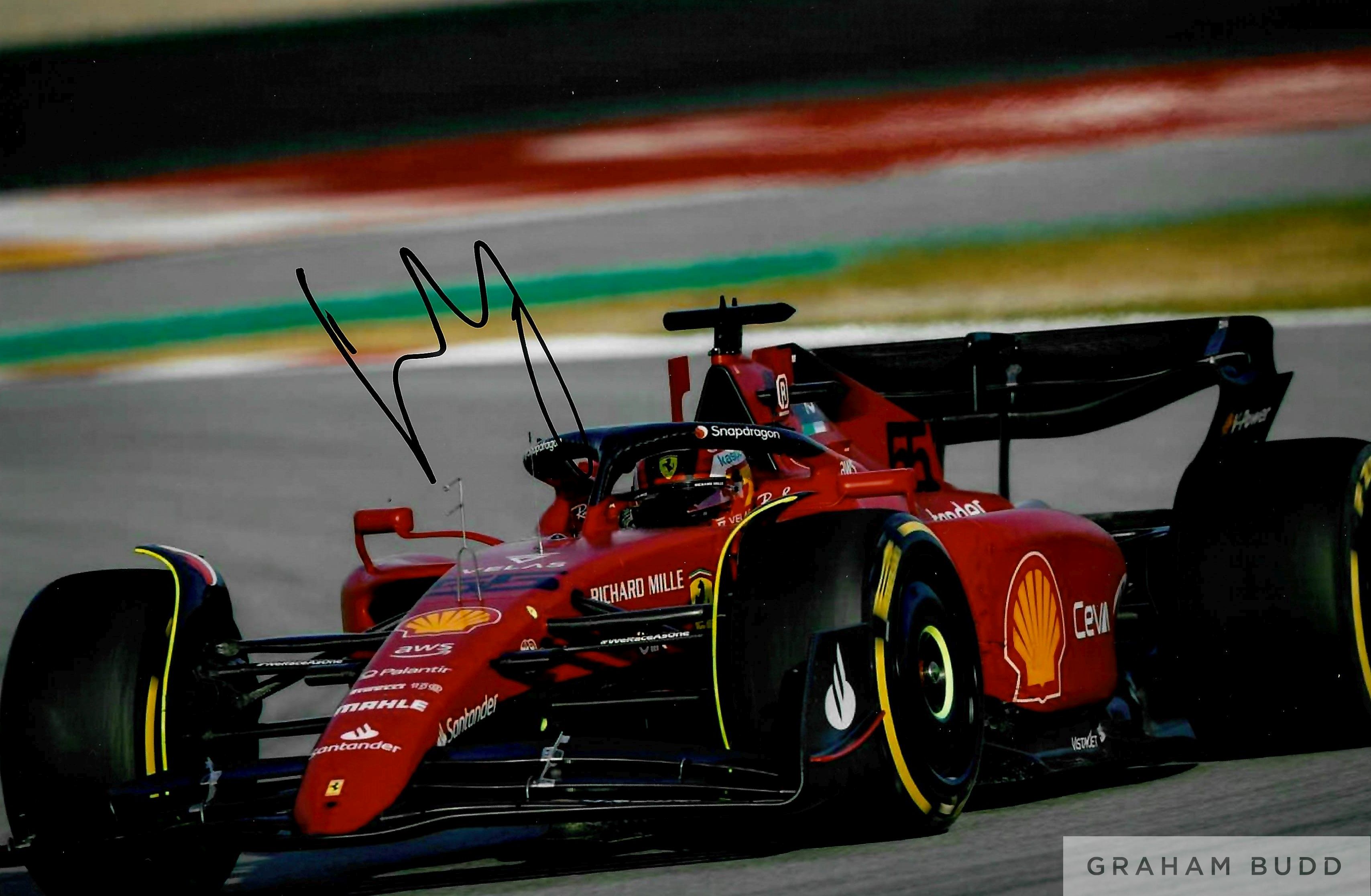 Carlos Sainz (Spain) signed Ferrari 2022 collection - Image 2 of 2