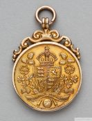 Tommy Wilson 9ct gold 1927-28 F.A.Cup Runners-Up medal