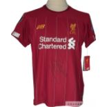 Jurgen Klopp Liverpool manager signed 2019-20 Premier League season winning shirt,