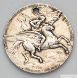 White-metal 1911 Torino International Exhibition medal