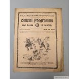 Tottenham Hotspur v. Everton home match programme, 12th March 1921