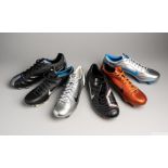 Six various vintage single Saleman Samples Nike football boots
