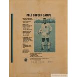 A Pelé Soccer Camps poster owned by Pelé