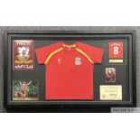 Steven Gerrard autographed framed display