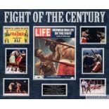 Muhammad Ali and Joe Frazier, Fight of the Century double-signed display