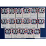 England 1966 World Cup winners set of 17 signed Jules Rimet cards,