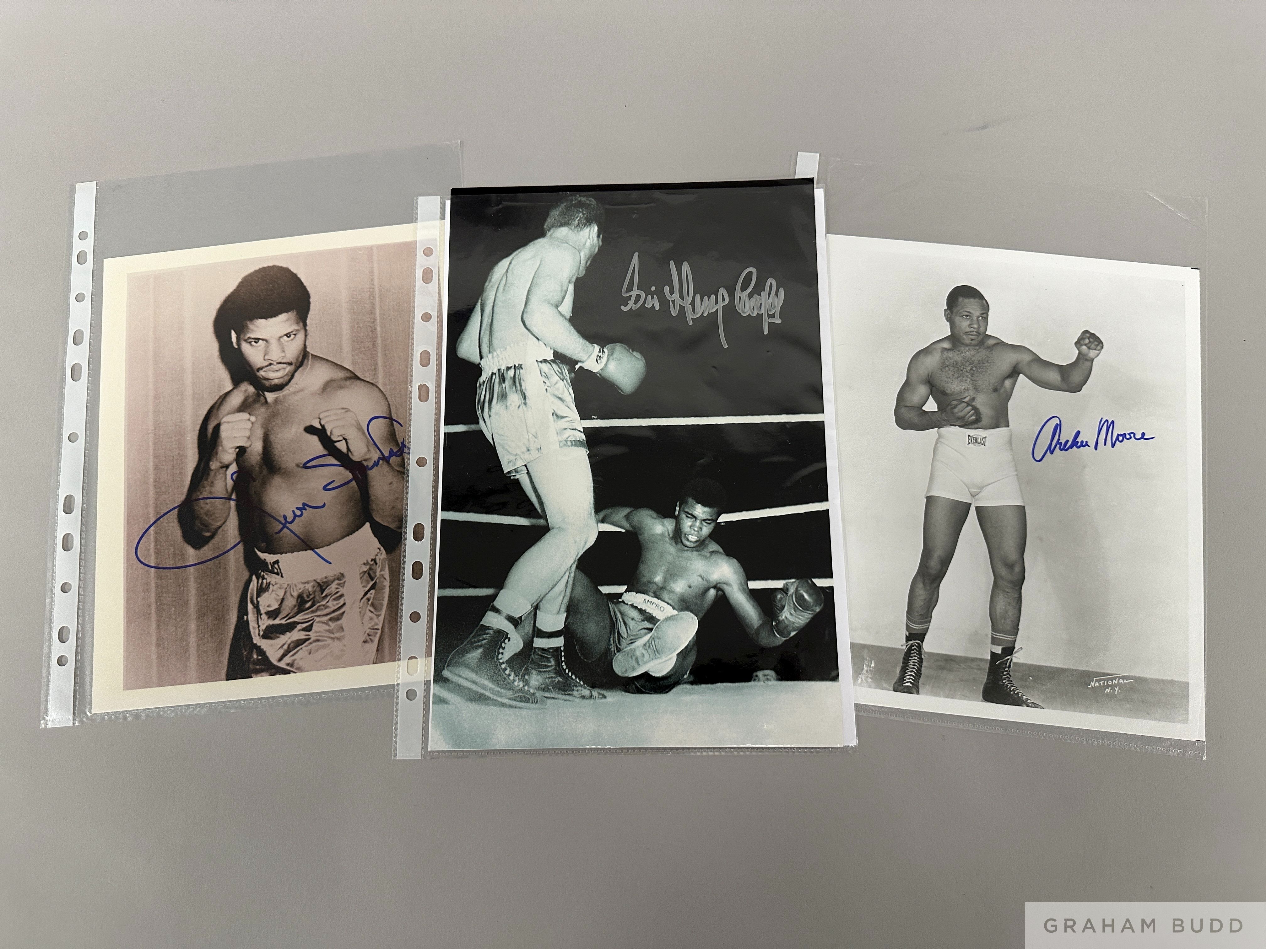 Unique boxing collection of autographed b&w photographs, 1950s onwards,