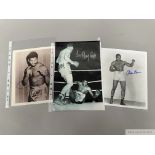 Unique boxing collection of autographed b&w photographs, 1950s onwards,
